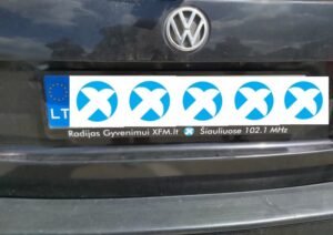 Automobilių numerių rėmelis ŠIAULIAI