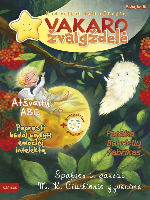 Vakaro žvaigždelė. Žurnalas vaikams 2017 ruduo Nr. 36 + CD - Image 2