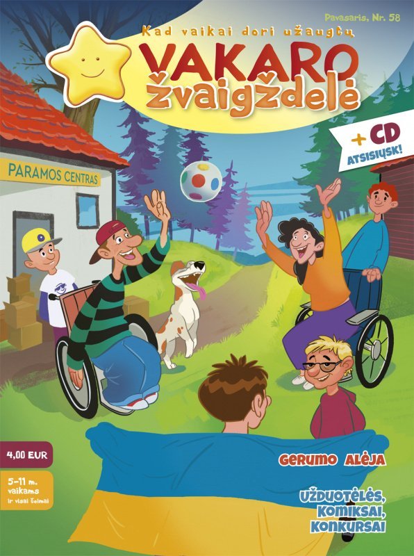 Vakaro žvaigždelė. Žurnalas vaikams 2023 pavasaris Nr. 58 + CD - Image 2