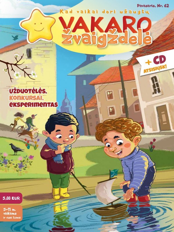 Vakaro žvaigždelė. Žurnalas vaikams, 2024 m. pavasaris, Nr. 62 + CD