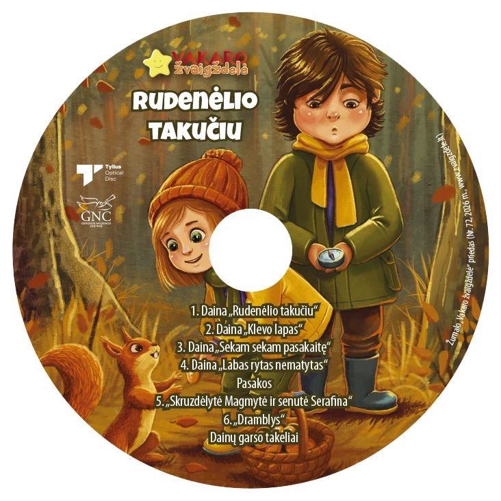 Vakaro žvaigždelė. Žurnalas vaikams 2026 ruduo Nr. 72 + CD - Image 2